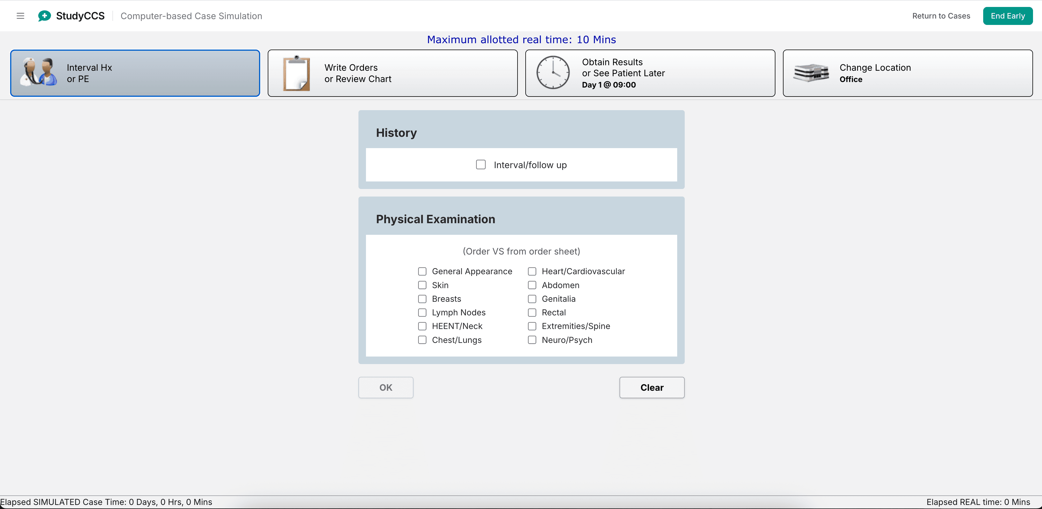 StudyCCS full case simulator